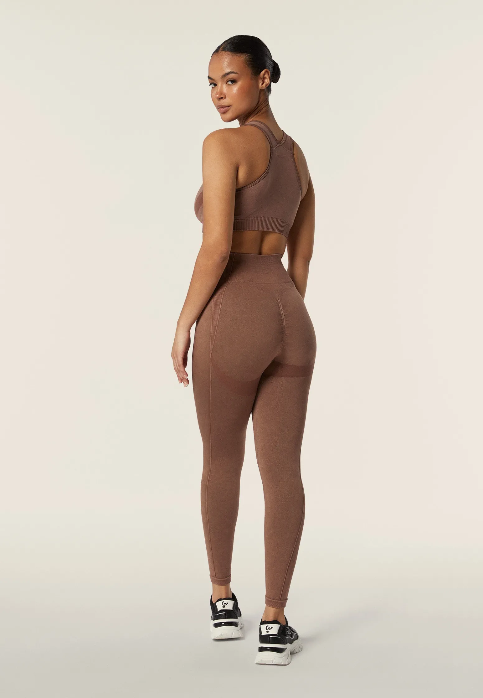 Freddy Completo top e leggings vita alta seamless ice wash-Donna Padel|Pilates