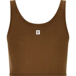 Freddy Crop top con scollo a cuore in cotone elasticizzato-Donna Top E Canotte