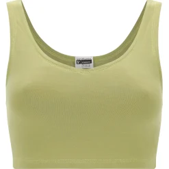 Freddy Crop top con scollo a cuore in cotone elasticizzato-Donna Top E Canotte