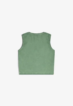 Freddy Crop top slim fit in tessuto jersey effetto vissuto-Donna Padel|Top E Canotte