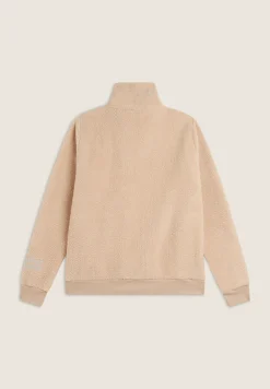Freddy Felpa donnacon zip e collo alto in tessuto teddy-Donna Felpe