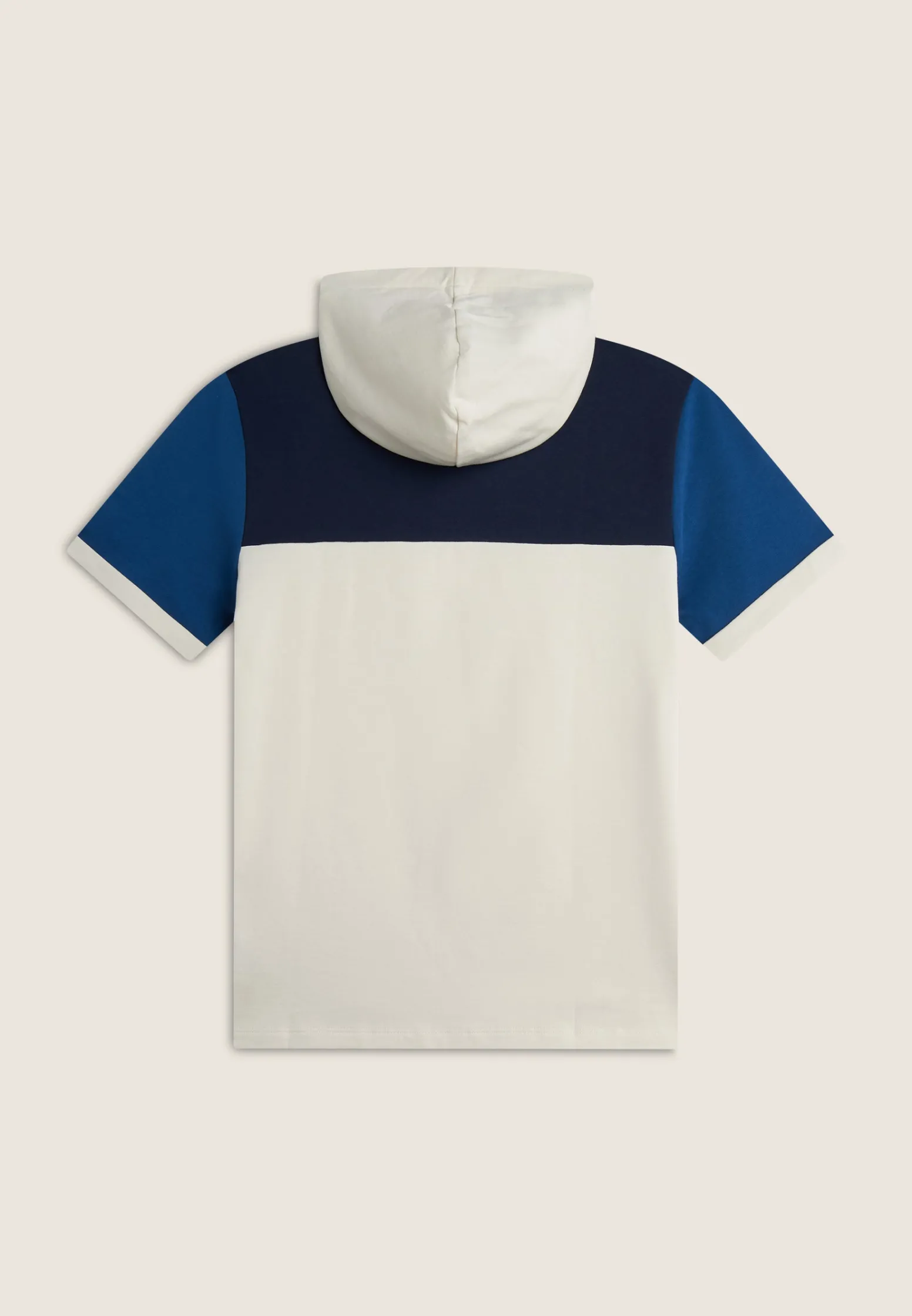 Freddy Felpa a Maniche Corte con Cappuccio design colour block-Uomo Felpe