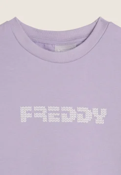 Freddy Felpa Bambina girocollo con logo effetto tricot- Felpe