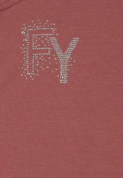 Freddy Felpa Cappuccio e Zip con Logo FY in Strass-Donna Felpe