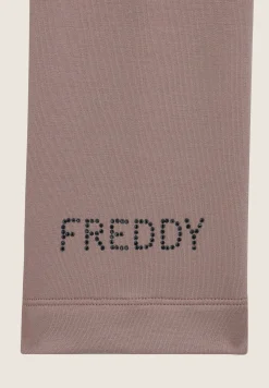 Freddy Felpa Collo Alto con busto in velluto e coulisse sul fondo-Donna Felpe
