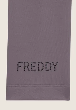 Freddy Felpa Collo Alto con busto in velluto e coulisse sul fondo-Donna Felpe