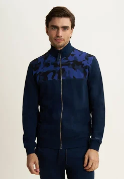 Freddy Felpa Collo Alto con Zip e Dettagli Camouflage-Uomo Felpe