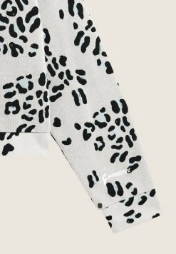 Freddy Felpa collo alto e zip comfort fit con fantasia maculata-Donna Felpe