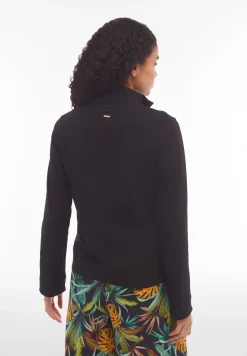 Freddy Felpa collo alto e zip in jersey con dettagli tropical-Donna Felpe