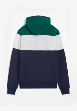 Freddy Felpa color block da uomo con zip e cappuccio-Uomo Felpe