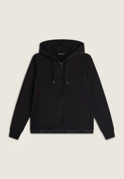 Freddy Felpa comfort fit con zip e cappuccio decorato da stampa-Donna Pilates|Ginnastica