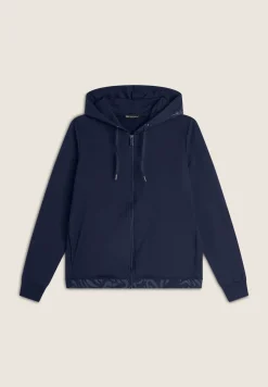 Freddy Felpa comfort fit con zip e cappuccio decorato da stampa-Donna Pilates|Ginnastica