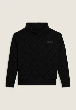 Freddy Felpa comfort fit fantasia all-over con fondo sovrapposto-Donna Ginnastica|Felpe