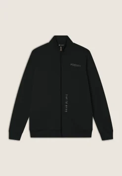 Freddy Felpa comfort in jersey con zip e collo alto-Donna Padel|Pilates