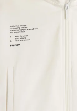 Freddy Felpa con cappuccio e zip con piccola stampa- Felpe