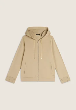 Freddy Felpa con cappuccio ricamato e zip-Donna Felpe