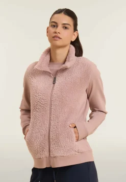 Freddy Felpa con zip, collo e fronte in sherpa, logo borchie-Donna Ginnastica|Felpe
