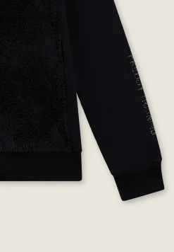 Freddy Felpa con zip, collo e fronte in sherpa, logo borchie-Donna Ginnastica|Felpe