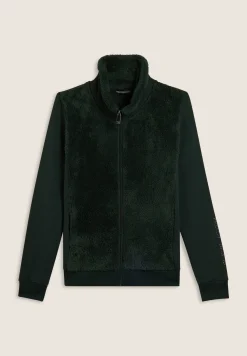 Freddy Felpa con zip, collo e fronte in sherpa, logo borchie-Donna Ginnastica|Felpe