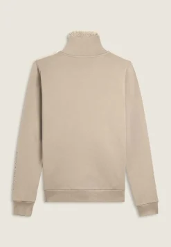Freddy Felpa con zip, collo e fronte in sherpa, logo borchie-Donna Ginnastica|Felpe