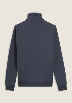Freddy Felpa con zip, collo e fronte in sherpa, logo borchie-Donna Ginnastica|Felpe