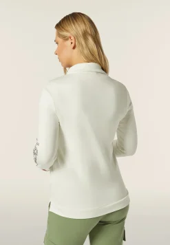Freddy Felpa con Zip e Collo Alto in velluto con Logo in Strass-Donna Ginnastica|Felpe