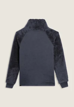 Freddy Felpa con zip e collo alto, maniche e collo in pile sherpa-Donna Ginnastica|Felpe