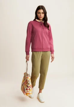 Freddy Felpa con Zip e Dettagli Multicolore-Donna Felpe