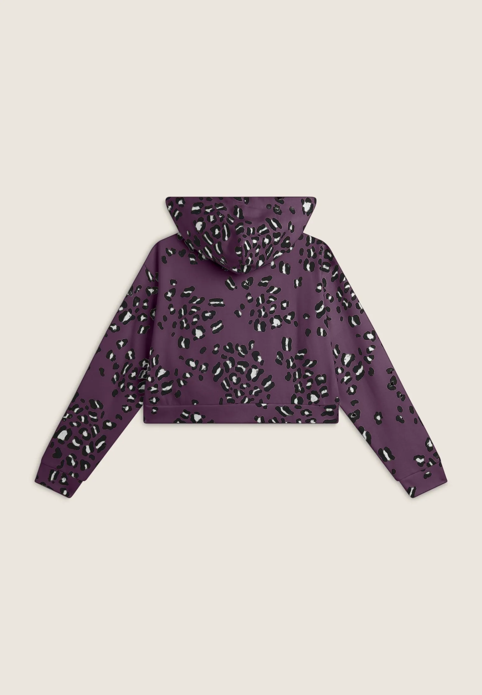 Freddy Felpa corta comfort fit da donna con zip e fantasia maculata-Donna Felpe