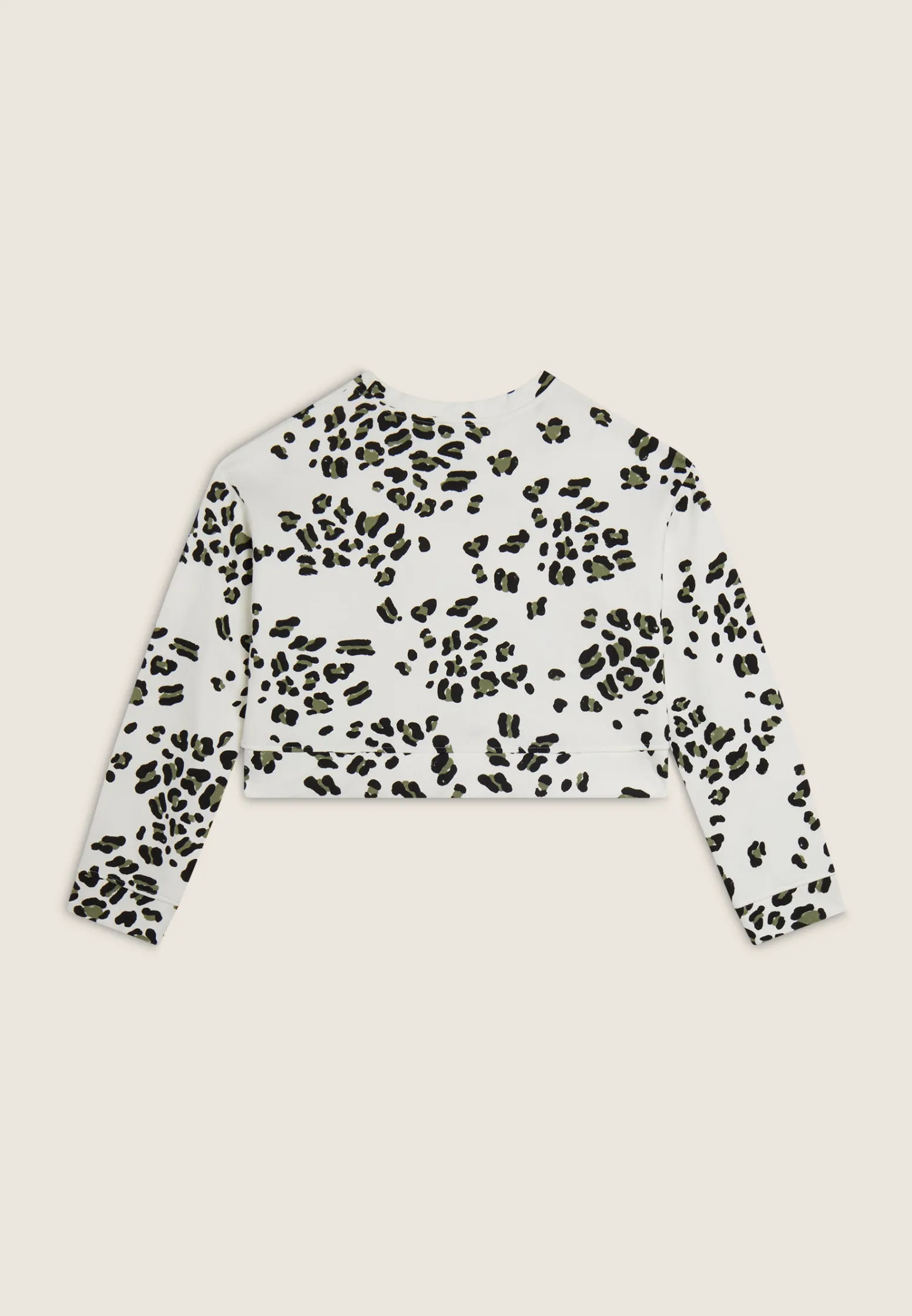 Freddy Felpa corta comfort fit girocollo con fantasia maculata-Donna Felpe
