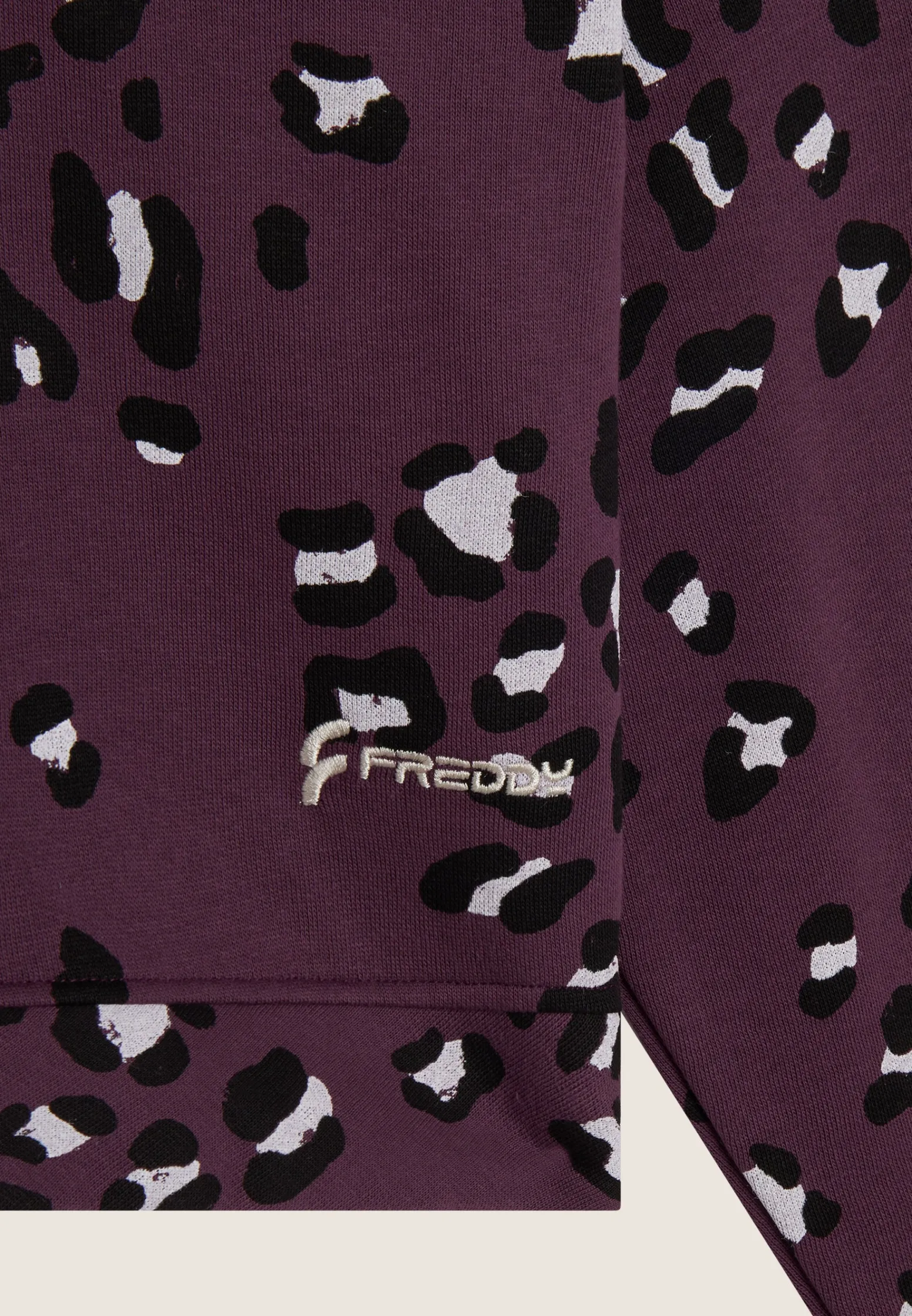 Freddy Felpa corta comfort fit girocollo con fantasia maculata-Donna Felpe