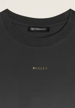 Freddy Felpa corta comfort fit in jersey dégradé-Donna Felpe
