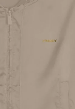 Freddy Felpa corta con cappuccio e zip in tessuto effetto seta-Donna Felpe