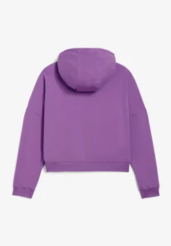 Freddy Felpa corta con cappuccio e zip in heavy jersey stretch-Donna Felpe