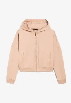 Freddy Felpa corta con cappuccio e zip in heavy jersey stretch-Donna Felpe