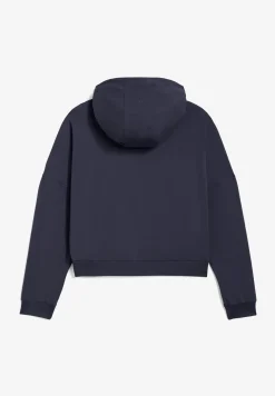 Freddy Felpa corta con cappuccio e zip in heavy jersey stretch-Donna Felpe