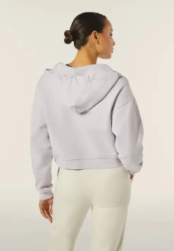 Freddy Felpa corta oversize con zip e cappuccio e stampa Snoopy-Donna Felpe