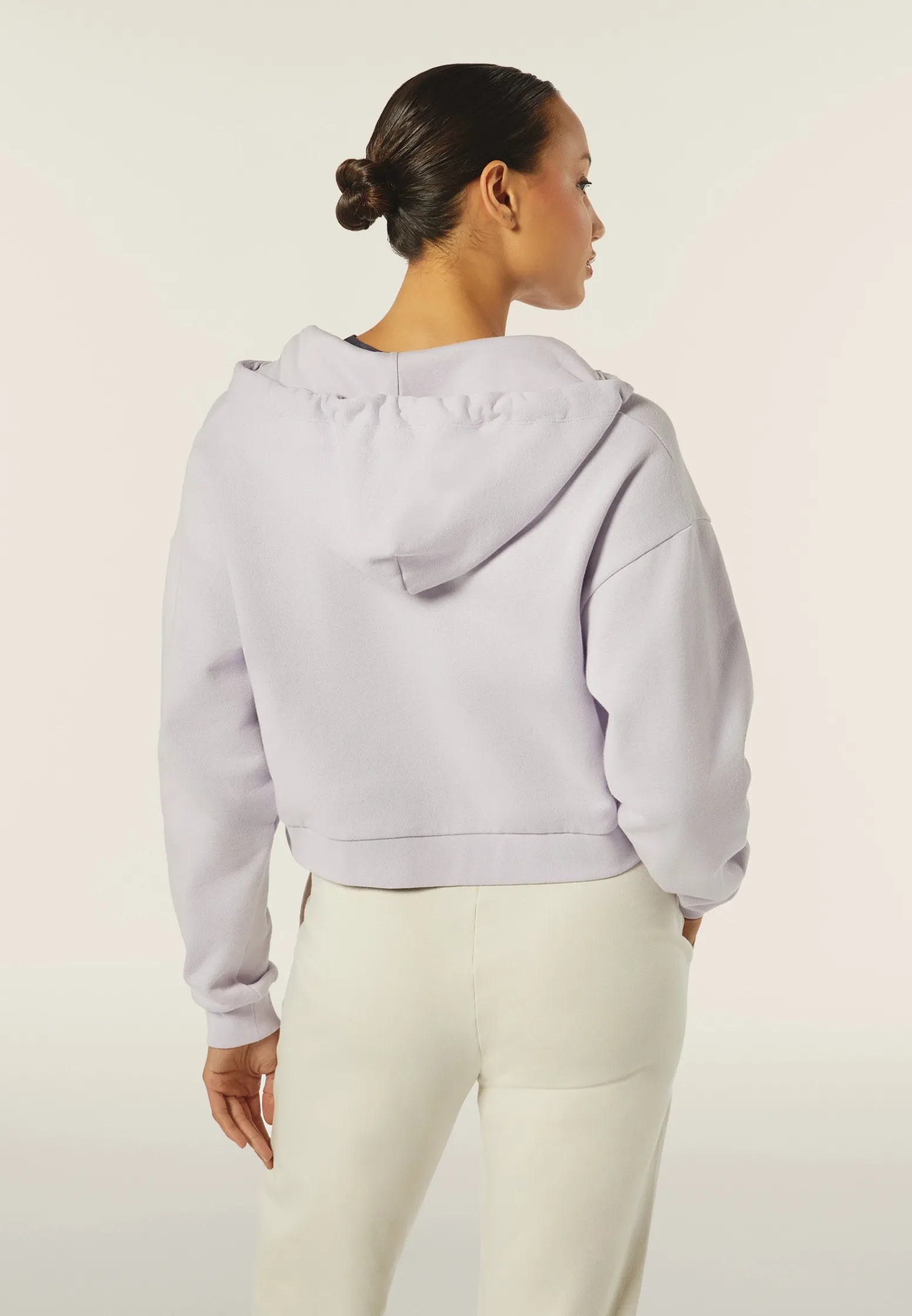 Freddy Felpa corta oversize con zip e cappuccio e stampa Snoopy-Donna Felpe