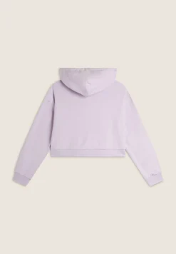 Freddy Felpa corta oversize con zip e cappuccio e stampa Snoopy-Donna Felpe