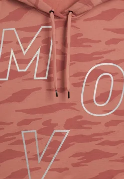 Freddy Felpa cropped camouflage con cappuccio e stampa “MOV”-Donna Fitness|Felpe