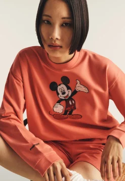 Freddy Felpa cropped comfort fit con ricamo Mickey Mouse-Donna Felpe