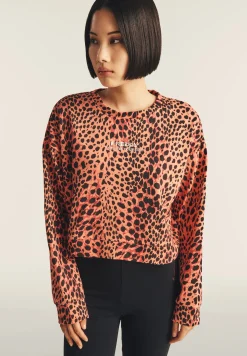 Freddy Felpa cropped comfort fit animalier-Donna Felpe