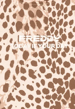 Freddy Felpa cropped comfort fit animalier-Donna Felpe