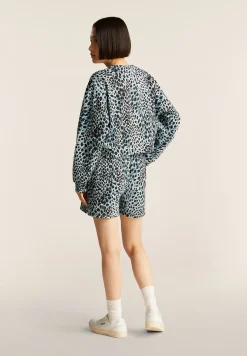 Freddy Felpa cropped comfort fit animalier-Donna Felpe