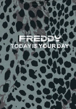 Freddy Felpa cropped comfort fit animalier-Donna Felpe