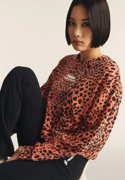 Freddy Felpa cropped comfort fit animalier-Donna Felpe