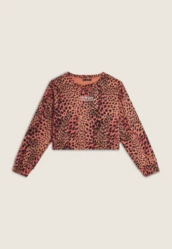 Freddy Felpa cropped comfort fit animalier-Donna Felpe