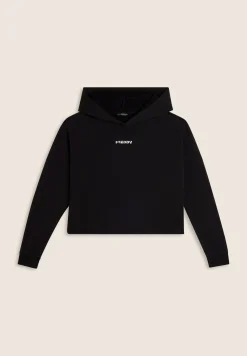 Freddy Felpa cropped con cappuccio in cotone elasticizzato-Donna Felpe