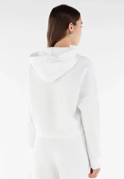 Freddy Felpa cropped con cappuccio e patch fenicottero in tono-Donna Felpe