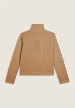 Freddy Felpa cropped in ciniglia con zip e collo alto-Donna Felpe